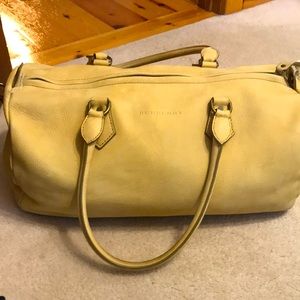 Burberry 100% Leather Duffel Bag